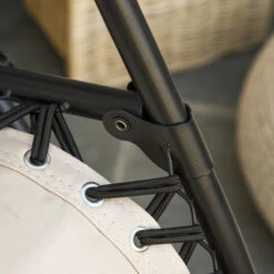 Outsunny Foldable Outdoor Lounge Chair With Footrest, Oversized Padded Zero Gravity Lounge Chair With Headrest, Cup Holders, Armrests, For Camping, Lawn, Garden, Pool, Beige -Outsunny O8W8c817e68e8f5c5