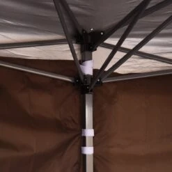 Outsunny 10' X 20' Pop Up Canopy Tent With 4 Sidewalls, Heavy Duty Tents For Parties, Outdoor Instant Gazebo With Carry Bag, For Outdoor, Garden, Patio, Coffee -Outsunny OEFc1417e6a20360f