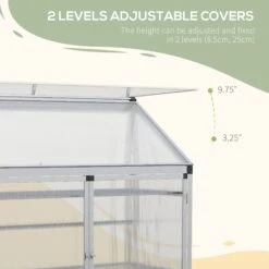 Outsunny 3 Tier Greenhouse Outdoor Plant Garden Transparent Sunlight Board W / Foundation 14 Outsunny 3 Tier Greenhouse Outdoor Plant Garden Transparent Sunlight Board W / Foundation -Outsunny PCNb10186727c9daf