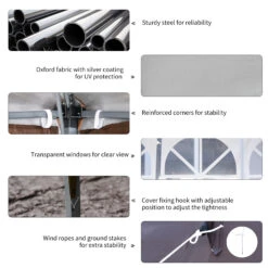 Outsunny 10' X 20' Pop Up Canopy Tent With 4 Sidewalls, Heavy Duty Tents For Parties, Outdoor Instant Gazebo With Carry Bag, For Outdoor, Garden, Patio, Coffee -Outsunny PZn05f17e6a20360f