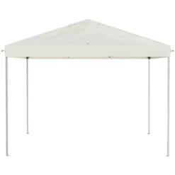 Outsunny 10' X 10' Pop Up Canopy Tent With Netting, Instant Gazebo, Ez Up Screen House Room With Carry Bag, Height Adjustable, For Outdoor, Garden, Patio, Beige -Outsunny Pq63d6188b746b863