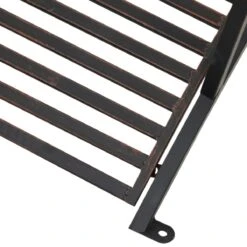 Outsunny 4’ Metal Arch Backyard Garden Bridge With Safety Siderails, Delicate Scrollwork, & Easy Assembly, Black Bronze -Outsunny QaZ3c217e6cb36387