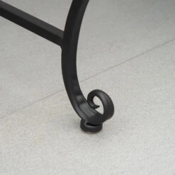 Outsunny Metal Park Bench For Front Porch, Loveseat Like 2 Person, Armrests, Steel Frame, European Antique Style Outdoor Furniture, Black -Outsunny QkSd4d17f4e8a01bc