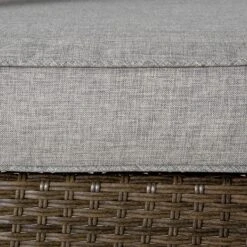 Outsunny 5 Piece Patio Furniture Conversation Set, Outdoor Aluminum With PE Wicker Accents, Loveseat Sofa & 2 Chairs With Cushions, 2-Tier Side & Coffee Table For Backyard, Porch, Gray -Outsunny R7C75617fae7c4d95