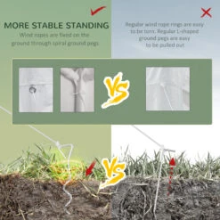 Outsunny 10' X 20' Party Tent, Outdoor Wedding Canopy & Gazebo With 6 Removable Sidewalls, Shade Shelter For Events, BBQs, White -Outsunny RCCb10187b210520c