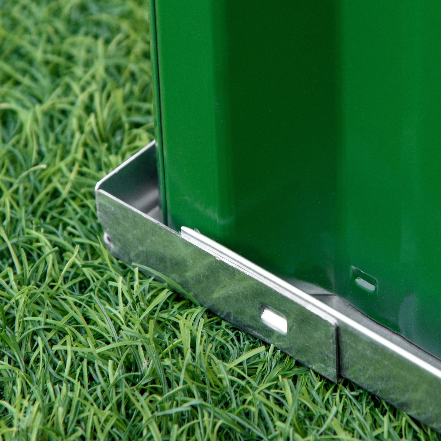 Outsunny 3x3 Ft Galvanized Raised Garden Bed, Metal Outdoor Planter Box For Gardening Vegetables Flowers And Herbs, Green 7 Outsunny 3x3 Ft Galvanized Raised Garden Bed, Metal Outdoor Planter Box For Gardening Vegetables Flowers And Herbs, Green - Image 7