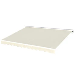 Outsunny 11.8' X 9.8' Outdoor Patio Motorised Retractable Awning Window Sunshade