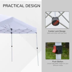 Outsunny 20' X 10' Outdoor Pop Up Canopy Tent Gazebo With 3-Level Adjustable Legs, Roller Bag, & UV-Fighting Canopy 15 Outsunny 20' X 10' Outdoor Pop Up Canopy Tent Gazebo With 3-Level Adjustable Legs, Roller Bag, & UV-Fighting Canopy -Outsunny Rw288c17fe87ae431
