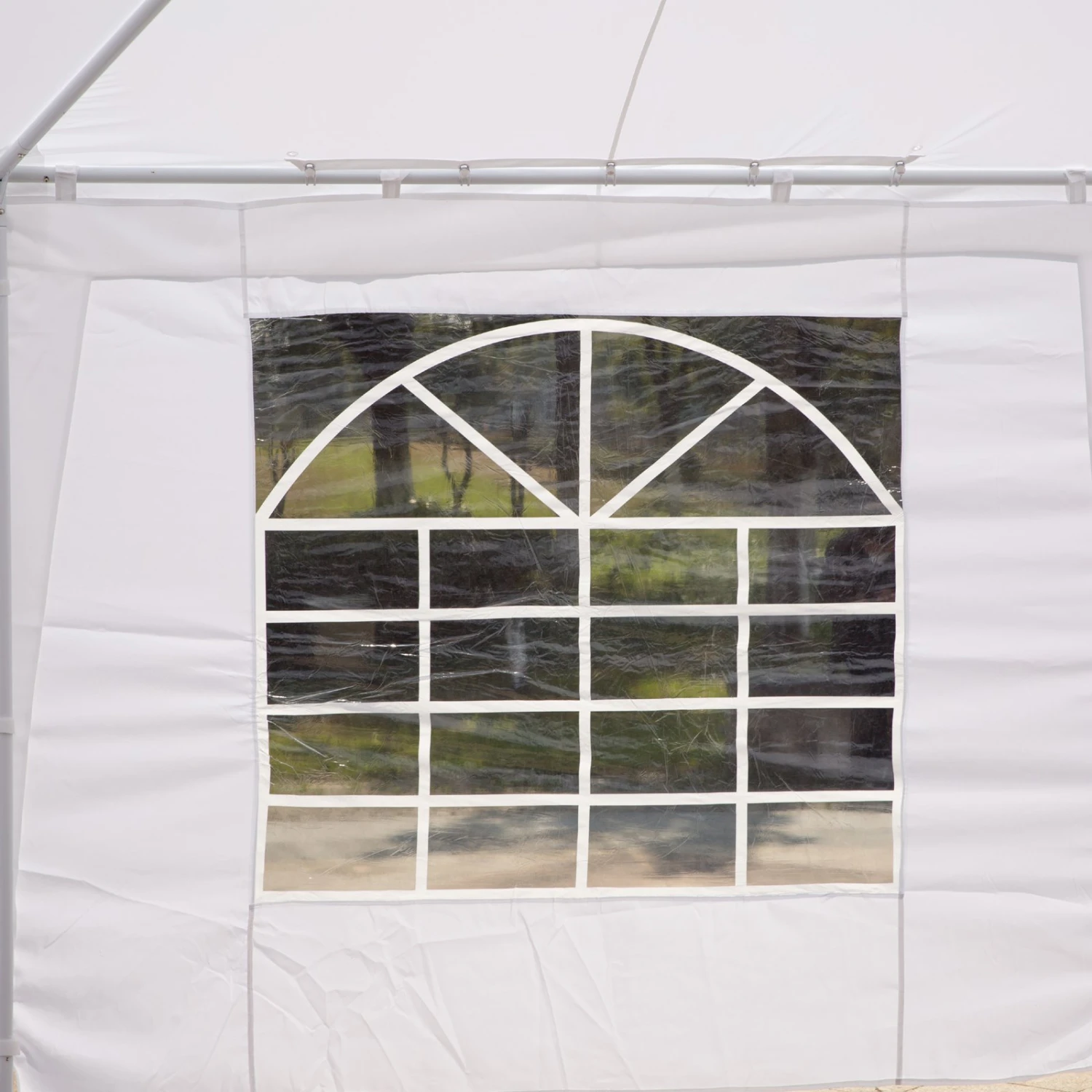 Outsunny 29' X 21' Canopy Party Event Tent With 2 Pull-Back Doors, Column-Less Event Space, & 8 Cathedral Windows 10 Outsunny 29' X 21' Canopy Party Event Tent With 2 Pull-Back Doors, Column-Less Event Space, & 8 Cathedral Windows - Image 10