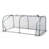 Outsunny 7' L X 3' W X 2.5' H Portable Tunnel Greenhouse For Outdoor Garden Hot House With 4 Zippered Doors, PVC Cover