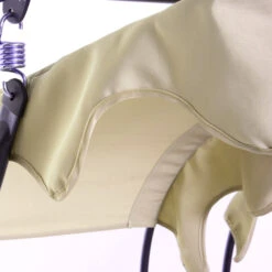 Outsunny 2-Seater Swing Canopy Replacement With Tubular Framework, Outdoor Swing Sunshade Top Cover (Canopy Only), Beige -Outsunny T2W3d618746eb6520