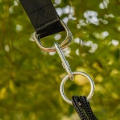 Outsunny Kids Tree Swing With Adjustable Ropes And Metal Frame, Blue & Black -Outsunny TGl24b17e6831cd90