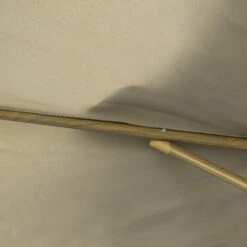 Outsunny 9' Patio Umbrella With Push Button Tilt And Crank, Double Top Ruffled Outdoor Market Table Umbrella With 8 Ribs, For Garden, Deck, Pool, Brown -Outsunny THs3d618585d00894