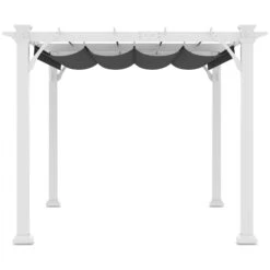 Outsunny 13' X 10' Outdoor Retractable Pergola Canopy, Wood Gazebo Sun Shade Shelter For Grill, Garden, Patio, Backyard, Deck -Outsunny TLt75618677a30e12