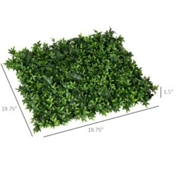 Outsunny 12 PCS 20" X 20" Artificial Boxwood Wall Panel Sweet Potato Leaf Privacy Fence -Outsunny TNe10017ed37bafa1