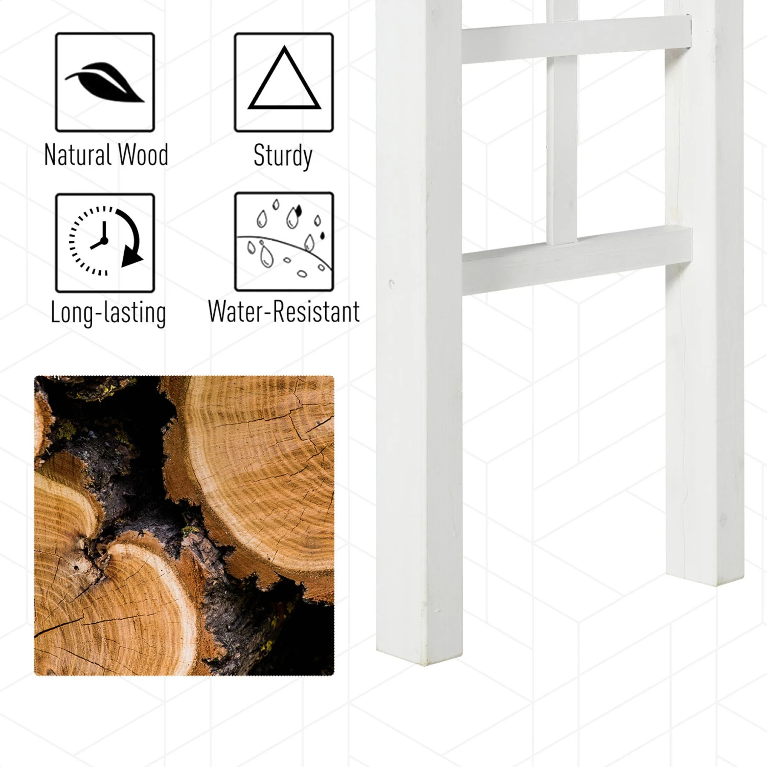 Outsunny 85" Wooden Garden Arbor For Wedding And Ceremony, Outdoor Garden Arch Trellis For Climbing Vines - White 5 Outsunny 85" Wooden Garden Arbor For Wedding And Ceremony, Outdoor Garden Arch Trellis For Climbing Vines - White - Image 5