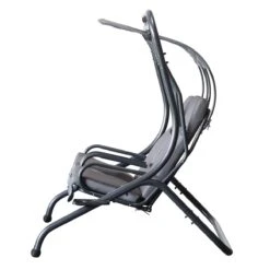 Outsunny Patio Swing Chair With 2 Separate Seats, Outdoor Swing Glider With Removable Canopy And Cup Holders, For Porch, Garden, Poolside, Backyard, Gray 21 Outsunny Patio Swing Chair With 2 Separate Seats, Outdoor Swing Glider With Removable Canopy And Cup Holders, For Porch, Garden, Poolside, Backyard, Gray -Outsunny USHec817e67c3f0ca