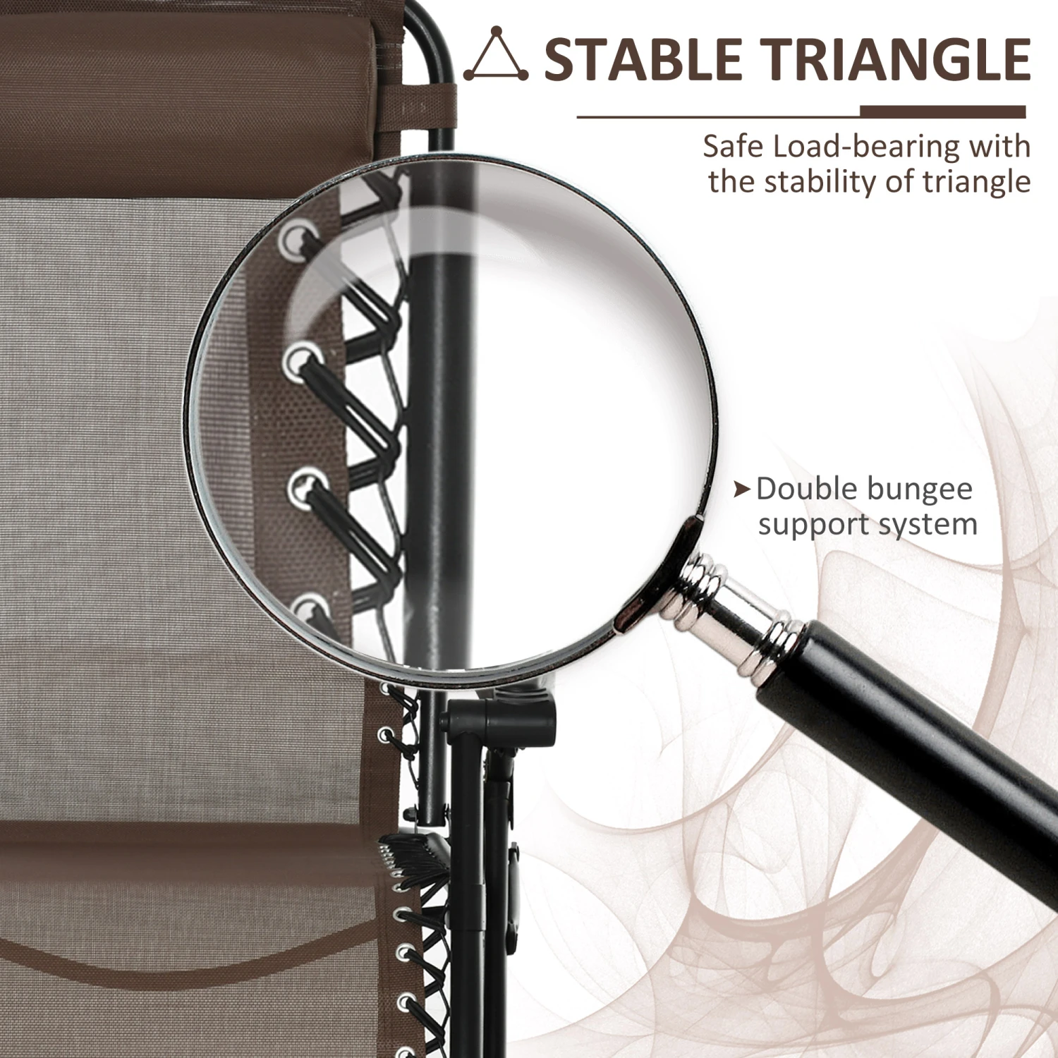 Outsunny Outdoor Rocking Chairs, Foldable Reclining Zero Gravity Lounge Rocker W/ Pillow, Cup & Phone Holder, Combo Design W/ Folding Legs, Brown 6 Outsunny Outdoor Rocking Chairs, Foldable Reclining Zero Gravity Lounge Rocker W/ Pillow, Cup & Phone Holder, Combo Design W/ Folding Legs, Brown - Image 6