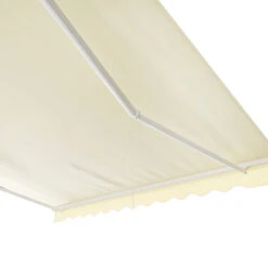 Outsunny 10' X 8.2' Outdoor Patio Motorized/Manual Retractable Outdoor Awning With Material Resistant To Water - Beige -Outsunny Uh6fc91831c26483b