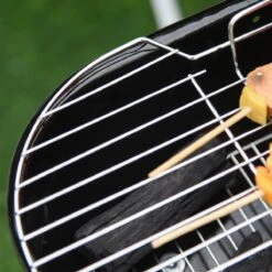 Outsunny 18" Portable Charcoal Grill With Wheels & Bottom Shelf, BBQ Smoker With Adjustable Vents On Lid For Picnic Camping Backyard Cooking -Outsunny UjU05217e693234ea