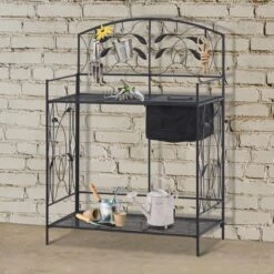 Outsunny Gardening Workbench W/ Large Spacious Worktop & Integrated Soil Bag Outside Garden Plant Work Table -Outsunny VLW5f817e6cc5b2a4