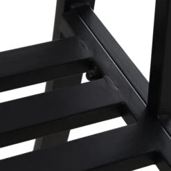 Outsunny Metal Garden Bench, Black Outdoor Bench For 2 People, Park-Style Patio Seating Decor With Armrests & Backrest, Black -Outsunny VPd0c417e6b0e3a39