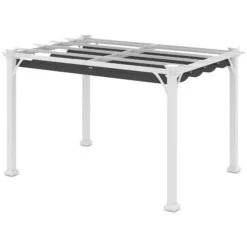 Outsunny 13' X 10' Outdoor Retractable Pergola Canopy, Wood Gazebo Sun Shade Shelter For Grill, Garden, Patio, Backyard, Deck -Outsunny VcId4d18678a354f7