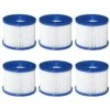 Outsunny 6 Pack Filter Cartridges Replacement For Spa Pools And Hot Tub, Cleaning Tool