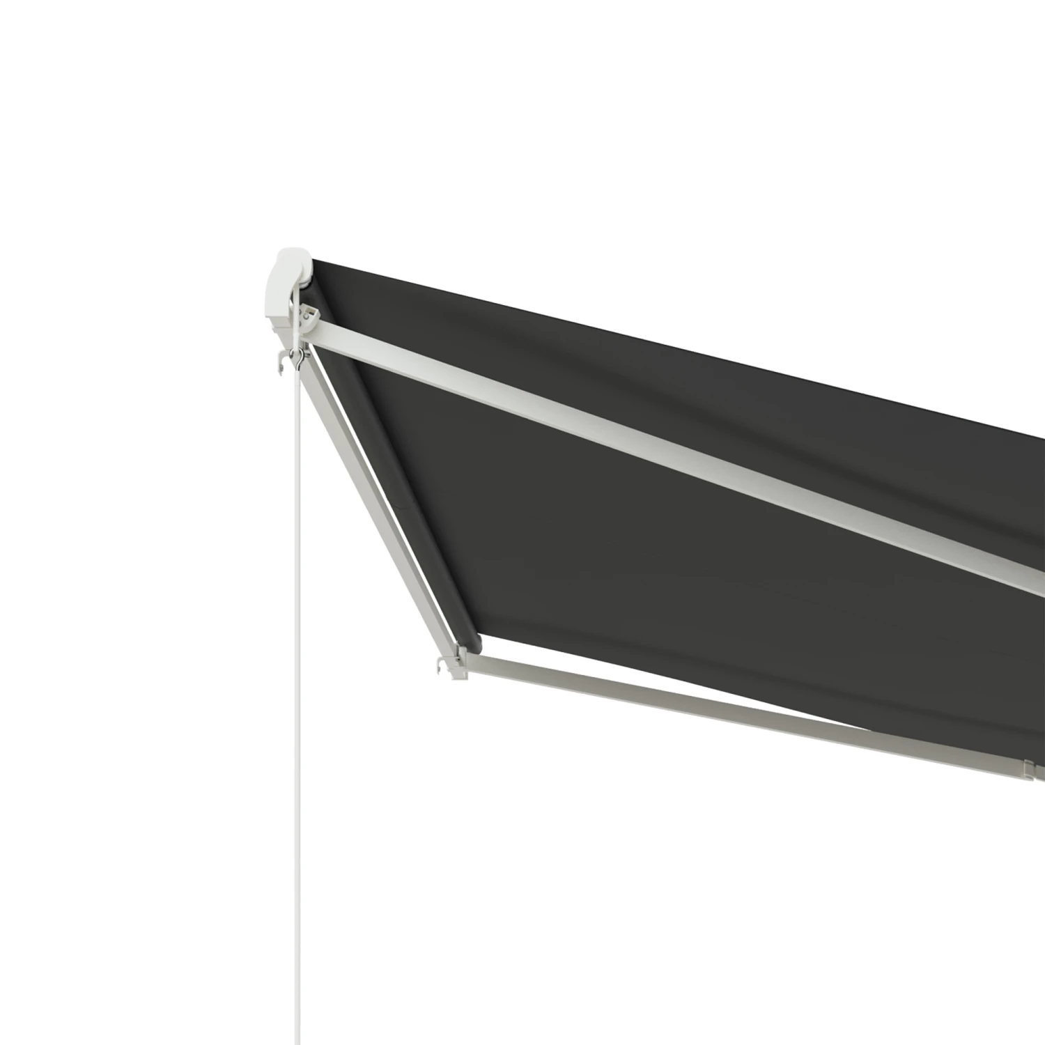 Outsunny 12' X 10' Electric Awning, Retractable Awning, UV Protection Sun Shade Shelter With Remote Controller And Manual Crank Handle For Deck, Balcony, Yard, Black 9 Outsunny 12' X 10' Electric Awning, Retractable Awning, UV Protection Sun Shade Shelter With Remote Controller And Manual Crank Handle For Deck, Balcony, Yard, Black - Image 9