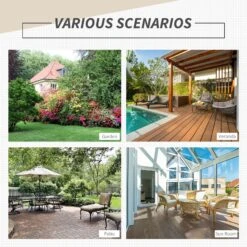 Outsunny 2-Piece PE Rattan Wicker Patio Recliner Set With Folding Design, Quality Steel Frame & All-Weather Build, Grey 21 Outsunny 2-Piece PE Rattan Wicker Patio Recliner Set With Folding Design, Quality Steel Frame & All-Weather Build, Grey -Outsunny Vjfc5b17e6868cb09