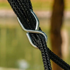 Outsunny Kids Tree Swing With Adjustable Ropes And Metal Frame, Blue & Black -Outsunny Vl464a17e6831cd90