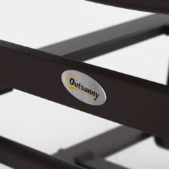 Outsunny Gliding Lounge Rocker For Indoor/Outdoor Use W/ Water-Resistant Material - Brown -Outsunny Vm1d4d18162b0a2e0