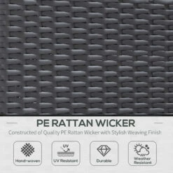 Outsunny 7 Piece Outdoor Patio Furniture Set, PE Rattan Wicker Sectional Sofa Set With Couch Cushions, Throw Pillows And Coffee Table, Orange, Cream 14 Outsunny 7 Piece Outdoor Patio Furniture Set, PE Rattan Wicker Sectional Sofa Set With Couch Cushions, Throw Pillows And Coffee Table, Orange, Cream -Outsunny Vmpa0917ffc927655