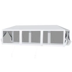 Outsunny 10' X 30' Party Tent, Event Shelter Gazebo Canopy With Removable Mesh Side Walls And Two Doors, White -Outsunny Vouf5e1831ff0825a