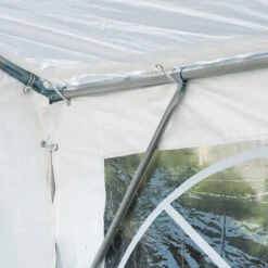 Outsunny 13' X 26' Heavy-duty Outdoor Carport Party Event Tent, Patio Gazebo Canopy Pavilion With 4 Sidewalls, 8 Windows, White -Outsunny Vqu3d6188add54e7d