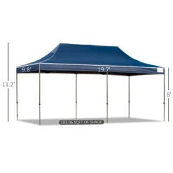Outsunny 10' X 20' Pop Up Canopy Tent With Sidewalls & Doors, Instant Tents For Parties With Wheeled Carry Bag, Height Adjustable, For Outdoor, Garden, Patio, Blue 15 Outsunny 10' X 20' Pop Up Canopy Tent With Sidewalls & Doors, Instant Tents For Parties With Wheeled Carry Bag, Height Adjustable, For Outdoor, Garden, Patio, Blue -Outsunny Vrjc1717fe7fbf679