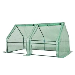 Outsunny 6' X 3' X 3' Greenhouse With PE Mesh Cover, Steel Buriable Beams For Support & Opening Windows -Outsunny Vvad1817e698dbe71