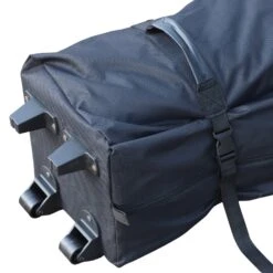 Outsunny 9.7' X 14.5' Folding Gazebo Steel Canopy Party Tent With Pulling Bag - White -Outsunny WPd1a417e6ba0b77c