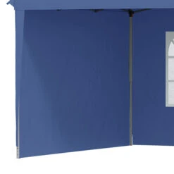 Outsunny 10' X 20' Pop Up Canopy Tent With 4 Sidewalls, Heavy Duty Tents For Parties, Outdoor Instant Gazebo With Carry Bag, For Outdoor, Garden, Patio, Blue -Outsunny WRe3d6186e8ef227f