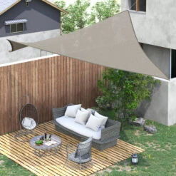 Outsunny 16' X 20' Sun Shade Sail Canopy, Rectangle UV Block Awning For Patio Garden Backyard Outdoor, Light Brown -Outsunny WgA6ff17fe7fbc57b