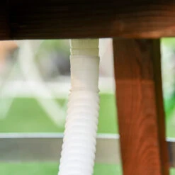 Outsunny 13 Gallons Retro Style Wooden Cooler Ice Bucket With Support Frame, Foldable Flip Cover, And Drain Faucet -Outsunny Wkt3d617fe87adca3