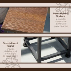 Outsunny Set Of 3 Outdoor Plant Stand, Nesting Display End Table, Plant Shelf Corner Planter Pot Rack For Indoor Outdoor Home Patio Garden Décor -Outsunny Wnh88c183571b3a31