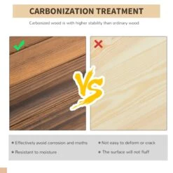 Outsunny Wooden Garden Bridge Arc Stained Finish Walkway With Metal Chain Railings -Outsunny Wqo41c17e6aa06576