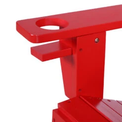 Outsunny Wooden Adirondack Chair, Outdoor Patio Lawn Chair With Cup Holder, Weather Resistant Lawn Furniture, Classic Lounge For Deck, Garden, Backyard, Fire Pit, Red 25 Outsunny Wooden Adirondack Chair, Outdoor Patio Lawn Chair With Cup Holder, Weather Resistant Lawn Furniture, Classic Lounge For Deck, Garden, Backyard, Fire Pit, Red -Outsunny XHQe3117e69e94817