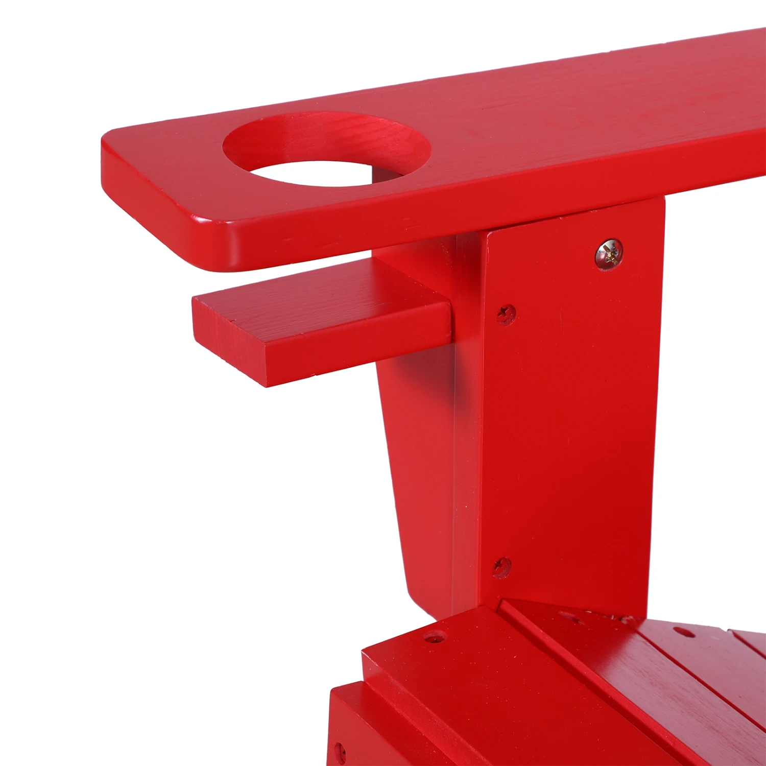 Outsunny Wooden Adirondack Chair, Outdoor Patio Lawn Chair With Cup Holder, Weather Resistant Lawn Furniture, Classic Lounge For Deck, Garden, Backyard, Fire Pit, Red 13 Outsunny Wooden Adirondack Chair, Outdoor Patio Lawn Chair With Cup Holder, Weather Resistant Lawn Furniture, Classic Lounge For Deck, Garden, Backyard, Fire Pit, Red - Image 13