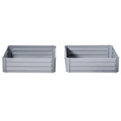 Outsunny Set Of 2 Raised Garden Bed Galvanized Steel Planter Boxes Easy Quick Setup 19 Outsunny Set Of 2 Raised Garden Bed Galvanized Steel Planter Boxes Easy Quick Setup -Outsunny XJbdaa17fe7fc0619