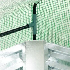 Outsunny Galvanized Raised Garden Bed With Mini Greenhouse Cover, Outdoor Metal Planter Box With 2 Roll-Up Windows For Growing Flowers, Fruits, Vegetables, And Herbs, 50" X 37.5" X 36.25", Green -Outsunny XMsc1017e689fa955