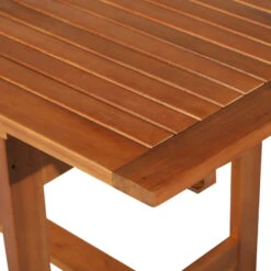 Outsunny Poplar Wood Slat Rectangular Extendable Outdoor Dining Table -Outsunny XV921117e6731738a