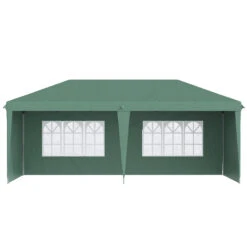 Outsunny 10' X 20' Pop Up Canopy Tent With 4 Sidewalls, Heavy Duty Tents For Parties, Outdoor Instant Gazebo With Carry Bag, For Outdoor, Garden, Patio, Green -Outsunny Xjbd4d18856492a0d