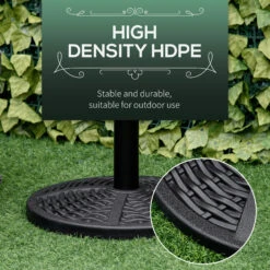 Outsunny 30 Lbs. Market Umbrella Base Holder, 18" Heavy Duty Parasol Stand For Patio, Black 13 Outsunny 30 Lbs. Market Umbrella Base Holder, 18" Heavy Duty Parasol Stand For Patio, Black -Outsunny Xrk88c1813d5a71b0